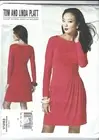 Vogue Sewing Pattern 1283, Tom, Linda Platt Dress, 6 - 14, New, Out of Print