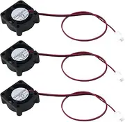 Antrader 3-Pack 12V 0.1A 2Pin 25mm x25mm x10mm DC Small Mini Brushless Cooling Fan