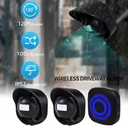 Wireless Driveway Alarm Home Security Doorbell Outdoor Motion Sensor Detector