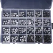 240PCS 24 Models Micro USB Connector Socket Jack USB Connectors USB Female Box Set for MP3 Gaming Console Cellular Phone