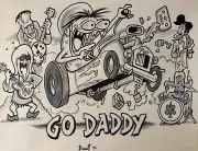 GO DADDY ** MIKE BENNETT'S ORIGINAL ART (2025) 03/10/25