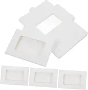 COHEALI 30pcs DIY Photo Frames Envelope Window Cardboard Craft Frames Postcard Box for Storage