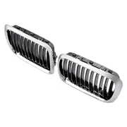 Car Chrome+Gloss Black Front Kidney Grilles for BMW E36 3 Series
