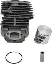 Pexorin 43MM 46MM Cylinder Piston Kit, for Husqvarna, 545 550 555 560, for JONSERED, CS2252 CS2253 CS2258 CS2260 Garden Chainsaw Lawn Mower Part Lawn Mower Cylinder Piston(HUS545 43MM)