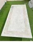 72"x36" White Quartz Stone Center Sofa Dining Table Crystal Healing Gemstone Dec