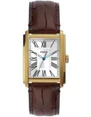 [Fossil] Carraway Leather Watch in Brown
