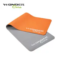 在飛比找momo購物網優惠-【Wonder Core】TPE 彈性防滑瑜珈墊(橘灰/6m