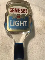 GENESEE LIGHT BEER LUCITE TAP HANDLE VINTAGE ORIGINAL NICE