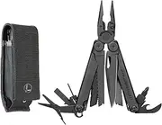 [LEATHERMAN] Wave Plus Multitool with Premium Replaceable Wire Cutters, Spring-Action Scissors and Nylon Sheath, Black