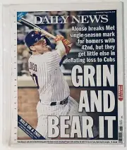 AUGUST 28, 2019 NY DAILY NEWS METS PETE ALONSO BREAKS SINGLE-SEASON HR RECORD