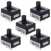 5 x 25146NLDH6 APEM On-On Professional PCB Slide Switch High Actuator DPDT