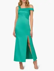 Aidan Mattox by Adrianna Papell Stretch Mikado Mermaid Gown Botanic Green Size 8