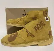 A BATHING APE ® × CLARKS DESERT BOOTS with Box Brand New Bape UK10