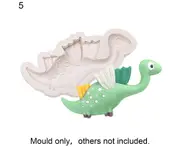 Cake Mold Non-stick Easy Demould Silicone Cartoon Dinosaur DIY Fondant Chocolate Mould for Baking 5