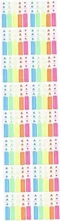 HOODANCOS 4sets Portable Sticky Page Markers Self-Adhesive Reading Strips for Books Page Tabs for Learning 1200pcs*4