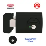 Lockwood 001 Deadlatch-MATT BLACK -0011K1MBKDP-ASSA-Free Postage