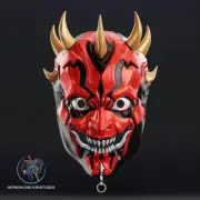 Sengoku Darth Maul Mask 3D Printed PLA Magnets Included