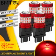 4X LED Brake Tail Light Strobe Flash 3157 Red for Jeep Grand Cherokee 1996-2021 (for: Isuzu)