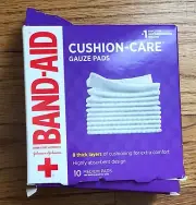 Band Aid 3" x 3" Gauze Pads (10 pads per box)