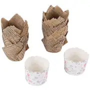 150 Pcs Cupcake Liners Baking Cups Muffin Liner Grease-Proof Paper Cupcake Wrappers for Wedding, Bi brown