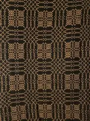 New Primitive BLACK MUSTARD NANTUCKET COVERLET THROW Blanket or Tablecloth