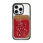 Snappy MagSafe Wallet Snappy™ BioVeg Heart Wallet MagSafe Compatible Leopard Red