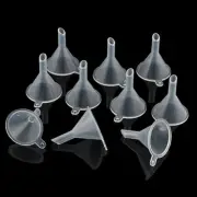 10pcs Small Plastic for Perfume Diffuser Bottle Mini Liquid Oil Funnels Stock .