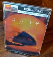 Dune 2 4K Steelbook (4K+Blu-ray) w/PROTECTIVE SLEEVE-NEW-Free Box Shipping