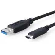 [UC-3001AC] 8Ware 1m USB-C Cable, USB 3.1 Type-C to USB-A Male to Male Black 10Gbps Speed