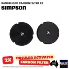 2x CARBON FILTER FOR SIMPSON RHN6W RANGEHOOD