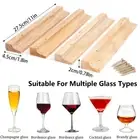 Woody Wine Glass Holder Rack 11 Inch Mounted Under-Cabinet Stemware sdvEG