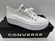 New Converse Chuck Taylor All Star Move OX Platform Women SZ 10 WHITE 570257C