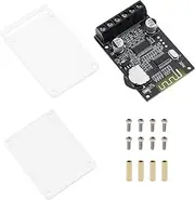 VGOL Audio Bluetooth Amplifier Board XY-P15W Bluetooth Amplifier Module 2.0 Channel Wireless Digital Audio Receiver with Acrylic Protective Case for DIY Speaker