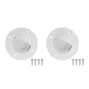 Universal White Nylon Marine Boat Transom Deck Mount Scupper Screw Bung5689