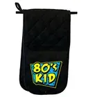 80S Kid Retro - Novelty Double Mitt Oven Gloves Double Kitchen Chef BBQ Mitts