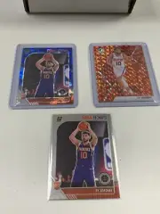 Ty Jerome Rookie Mosaic Orange Reactive+ Blue Cracked Ice And Hoops Base