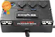 12V DC Mini Power Box, Anderson Input, 6 USB, LED Light & Volt Meter, Travel Use