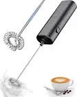Electric Milk Frother Handheld, Coffee Frother Battery Operated Foam Maker-Black