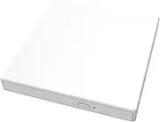 BaotyJie External CD DVD Drive Optical Drive Portable Easy Installation USB 2.0 Portable Thin CD Rw DVD Player CD Burner for PC, White