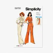 RetroStitch Jumpsuit Kit: Multicolor Patterns, Sizes 8-16, Code S9700