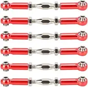 Turnbuckle Rod Linkage, 6pcs Aluminum Alloy Turnbuckle Rod Linkage, Adjustable Push Rodsturnbuckle Rod Linkage Accessories, for Rc CarModels