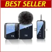 Mini Lavalier Microphone with 18H Battery Life - Ideal for Vlogs and Interviews