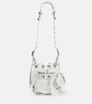 [Balenciaga] Balenciaga Le Cagole XS leather bucket bag One Size white