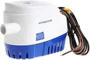 ZONADA 12V 1100GPH Bilge Water Pump with Auto Switch Submersible Water Pump Fresh or Sea Water for Caravan Camping Marine Fishing Boat Small Swimming Pool and Fountains