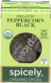 Spicely Organic Peppercorn Black, 0.45 oz