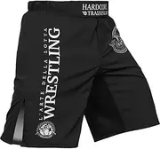 [Hardcore Training] Wrestling Fight Shorts Men's Boxing MMA Combat BJJ Grappling Fitness Muay Thai Kickboxing No Gi