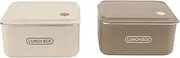 Insulated Lunch Box, 2Pcs 600ml Stainless Steel Lunch Container with Chopsticks Spoon and Insulated Lunch Bag, Meal Prep Lunch Food Container Snack Box for School Office