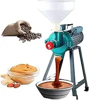 Electric Grain Mill Grinder with Funnel and Adjustable Powder Machine, Dry & Wet Grinder, Rated Speed 2850r/min, for Home Kitchen Commercial Restaurant