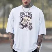 Scorpio Graphic Print Loose Casual Men's T-Shirt