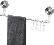 Suction Cup Towel Bar | Wall Mounted Towel Rack | Towel Rack for Bathroom, Hand Towel Holder, Shower Towel Rack, Hand Towel Holder, Bathroom Accessories
